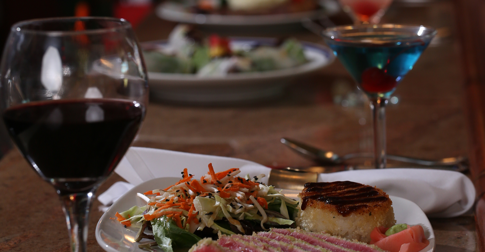 Food served at table